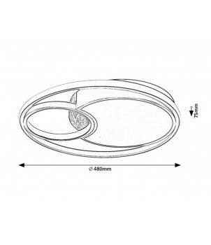 Plafoniera LEOLA 71044