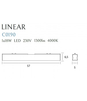 Plafoniera LINEAR C0190