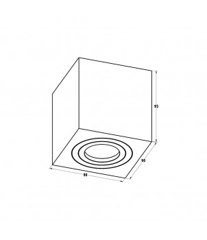 Spot Aplicat QUARDIP SL ACGU10-161