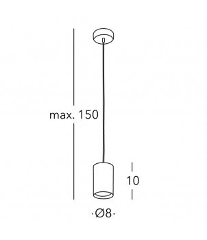 Lustra TUBE A1347.31.Bk/10