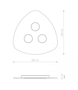 Plafoniera ORGANIC III 8304