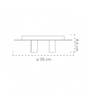 Plafoniera I-STRIKE-PL3-NER