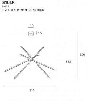 Lustra SPIDER P0457