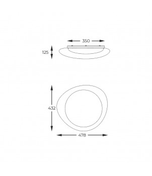 Plafoniera AURA FM2201001-470