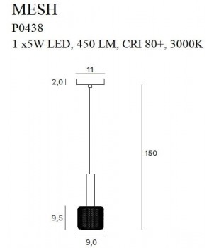 Lustra MESH P0438