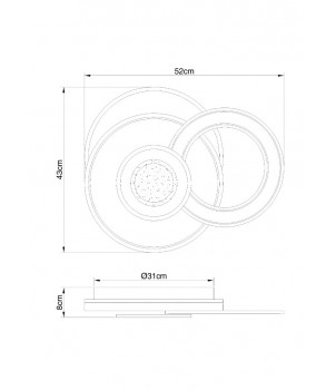 Plafoniera BRIENNA 48552D4