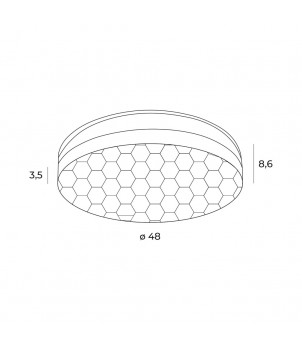 Plafoniera SEKKO C0218