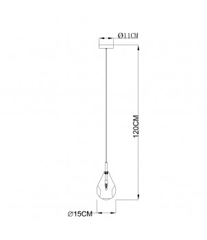 Lustra BASTONI MD1921-1-CLEAR