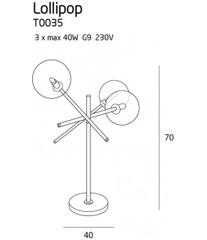 Veioza LOLLIPOP T0035