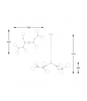 Lustra DEIMOS P0462-07D-U8AC