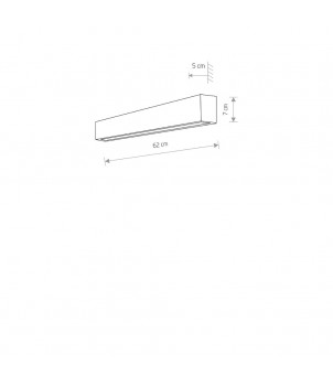 Aplica STRAIGHT WALL LED S 7562