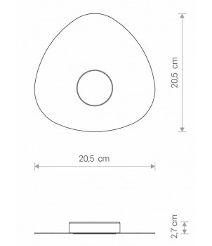 Plafoniera ORGANIC I 8305