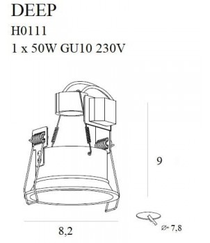 Spot Incastrat DEEP H0111