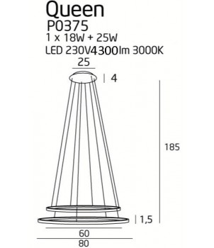 Lustra QUEEN II P0375D