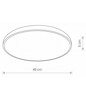 Plafoniera AGNES ROUND LED 32W 3000K 8205