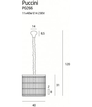 Candelabru PUCCINI P0266