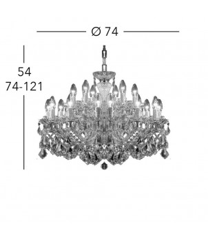 Candelabru MARIA LOUISE 3149.812+6.3.KoT