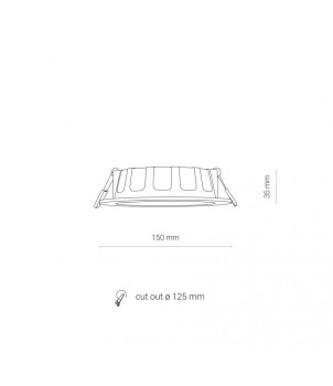 Spot Incastrat CL KOS LED 10W 4000K IP44 8778