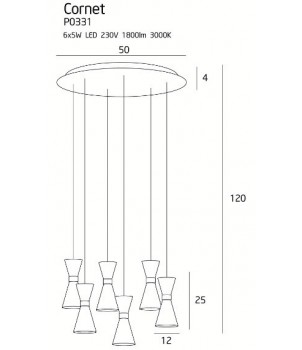 Lustra CORNET P0331