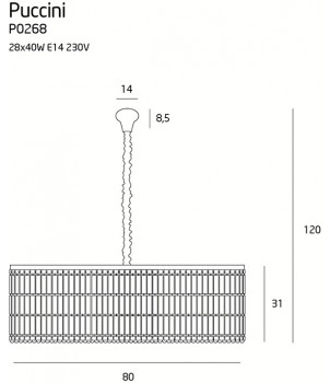 Candelabru PUCCINI P0268