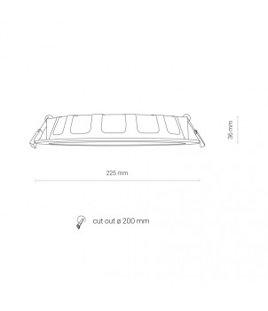 Spot Incastrat CL KOS LED 24W 4000K IP44 8774