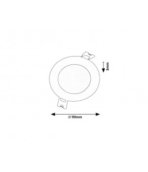 Spot Incastrat SHAUN2 3000K 71224