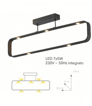 Lustra LED-MOKA-PL7