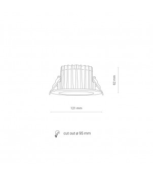 Spot Incastrat CL KEA LED 20W 4000K 8772