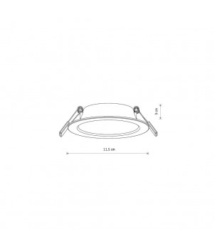 Spot Incastrat MYKONOS LED 6W 3000K 10535