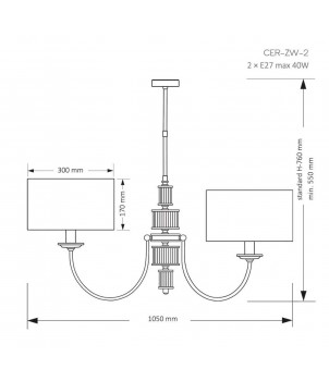 Candelabru CERO CER-ZW-2(N)