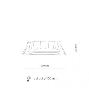 Spot Incastrat CL KOS LED 8W 3000K IP44 8782