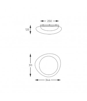 Plafoniera AURA FM2201001-350