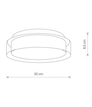 Plafoniera PAN LED 8173