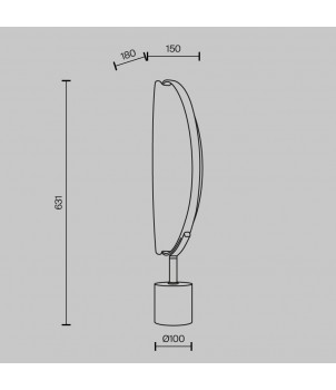 Veioza BREEZE MOD281TL-L15BS3K