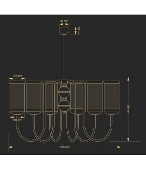 Candelabru OLZANO OLZ-ZW-6(P)