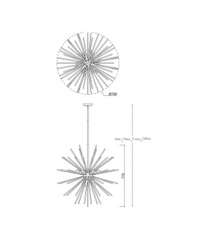 Lustra URCHIN P0491-09C-F7DY