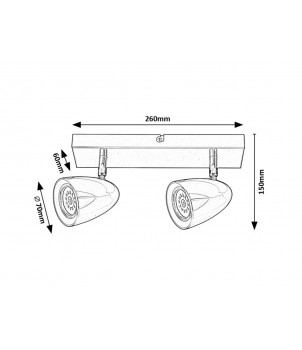 Plafoniera PERICO 73017