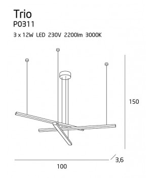 Lustra TRIO P0311D