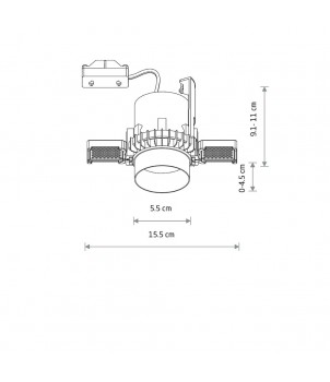 Spot Incastrat MONO SLIDE TRIMLESS 10802