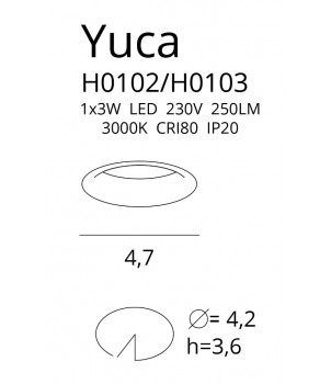 Spot Incastrat YUCA H0103