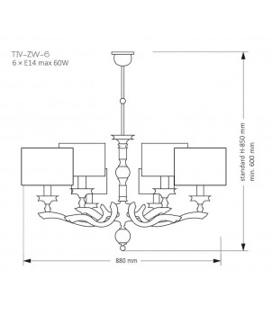 Candelabru TIVOLI TIV-ZW-6(N)