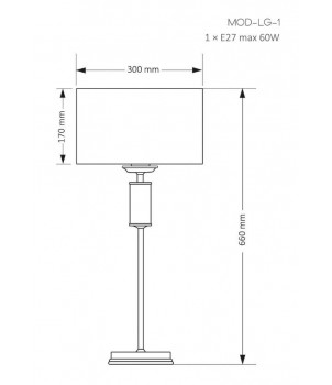 Veioza MODESTO MOD-LG-1(CC)