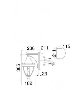 Aplica RIVOLI O027WL-01B