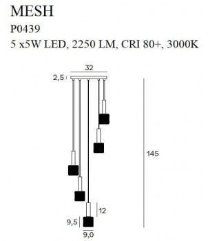 Lustra MESH P0439