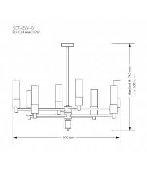 Candelabru SETI SET-ZW-8(N)