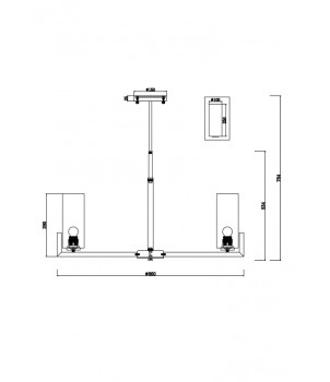 Candelabru FORTANO MOD089PL-10BS