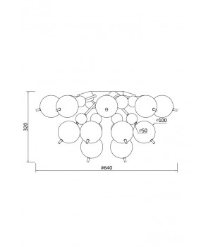 Lustra BOLLA MOD133CL-04BS