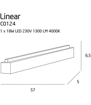 Plafoniera LINEAR C0124D