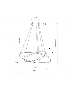 Lustra CIRCOLO LED 3000K 10814