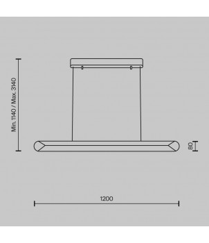 Lustra MOTION MOD276PL-L40B3K